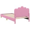 vidaXL Struttura letto per bambini con testata Rosa 90 x 200 cm