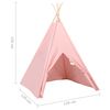 vidaXL Tenda Tipi per Bambini con Borsa Rosa Microfibra 120x120x150cm