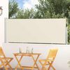 vidaXL Tenda Laterale Retrattile per Patio 100x300 cm Crema