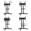 vidaXL Supporto TV su Ruote Schermo 32"-70" Max VESA 600x400 mm 50kg