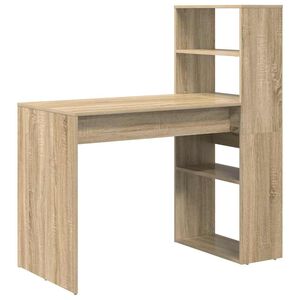 vidaXL Scrivania Rovere Sonoma Legno ingegnerizzato 113 x 54 x 120 cm