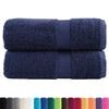 vidaXL Asciugamani Premium SOLUND 2 pz Blu Navy 30x30 cm 600 g/m&sup2;