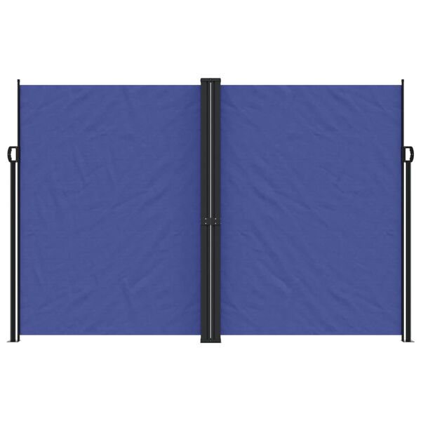 vidaXL Tenda da Sole Laterale Retrattile Blu 220x1200 cm