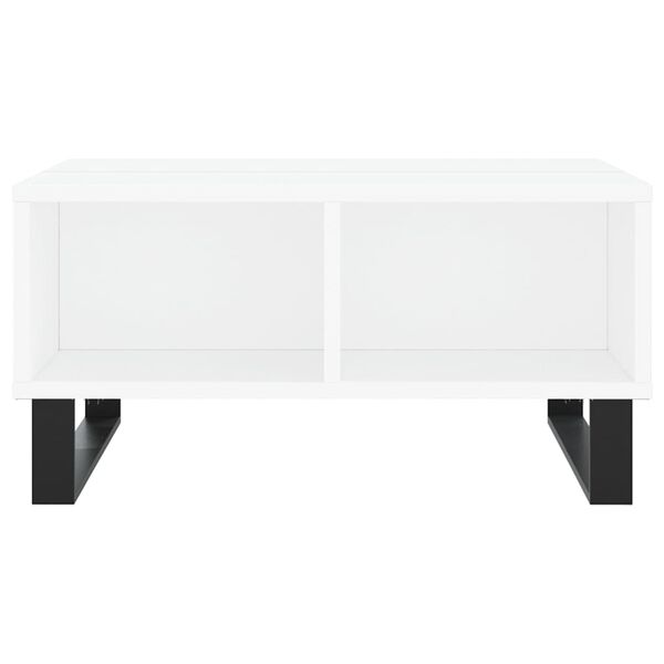 vidaXL Tavolino da Salotto Bianco 60x60x30 cm in Legno Multistrato