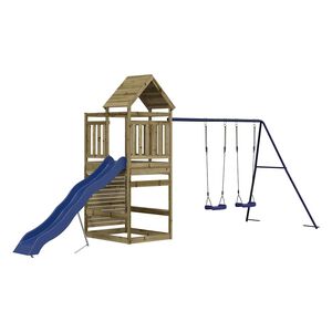vidaXL Set da Gioco da Esterno in Legno di Pino Impregnato