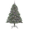 vidaXL Albero di Natale artificiale con 300 LED Verde 180 cm
