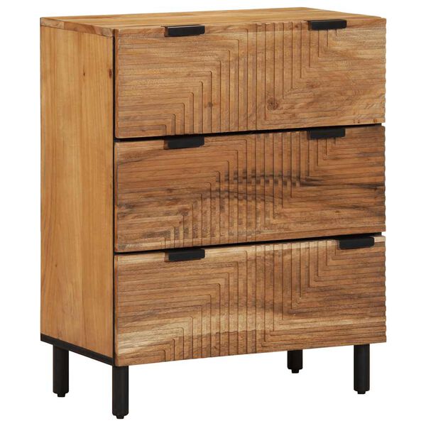 vidaXL Credenza 60x33x75 cm in Legno Massello di Acacia