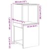 vidaXL Mobile angolare 30,5x30x65cm Legno multistrato