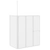 vidaXL Schermo Box Doccia a L 70 x 120 x 137 cm 4 Pannelli Pieghevole