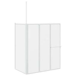 vidaXL Schermo Box Doccia a L 70 x 120 x 137 cm 4 Pannelli Pieghevole
