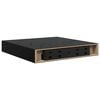 vidaXL Scaffali a Parete 4 pz Nero Lucido 23x23,5x3,8 cm in MDF