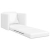 vidaXL Divano Letto Pieghevole Bianco 74 x 77 x 81 cm PVC