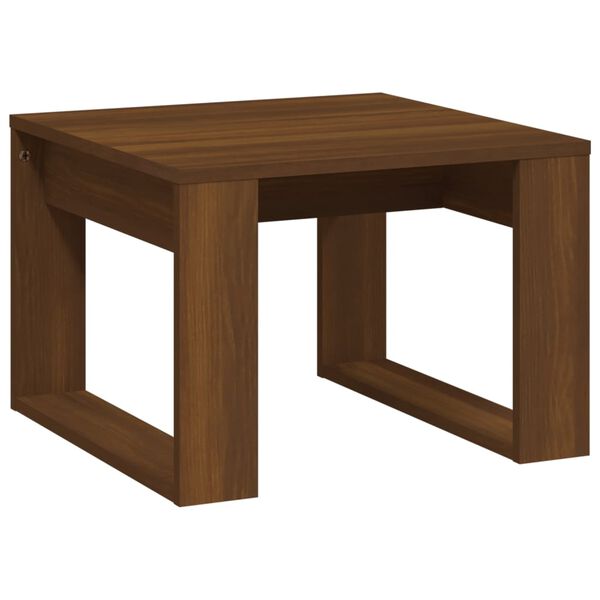 vidaXL Tavolino da Salotto Rovere Marrone 50x50x35cm Legno Multistrato