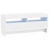 vidaXL Mobile TV LED Bianco Legno ingegnerizzato