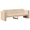 vidaXL Divano da giardino Naturale 185,5 x 60 x 62 cm Pino massello