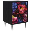 vidaXL Armadio da Notte KIEL Rovere Nero 36 x 33 x 51 cm
