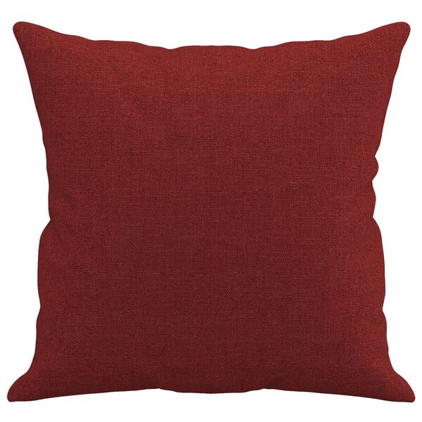 vidaXL Cuscini Decorativi 2 pz Rosso Vino 40x40 cm in Tessuto