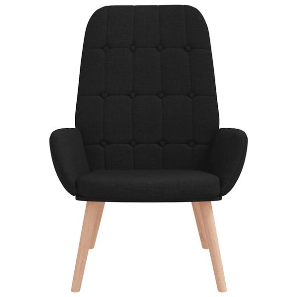 vidaXL Sedia Relax Nera in Tessuto