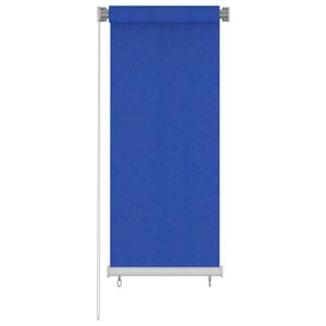 vidaXL Tenda a Rullo per Esterni 65(L)x140(A) cm Blu HDPE