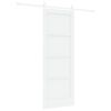vidaXL Porta scorrevole 73,5 x 198,5 cm Legno ingegnerizzato Bianco