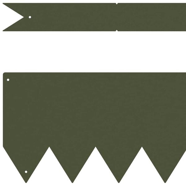 vidaXL Bordura per Prato 30 pcs Verde oliva 100 x 0.05 x 20 cm