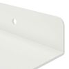vidaXL Mensola sospesa 2 pcs Bianco 60 x 9 x 2,5 cm Acciaio