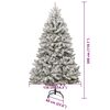 vidaXL Albero di Natale artificiale con 300 LED Verde e Bianco 300 cm