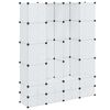 vidaXL Armadietto Modulare 18 Scomparti Bianco 37 x 146 x 180,5 cm