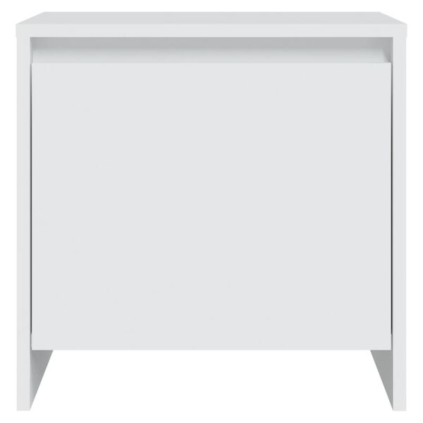 vidaXL Comodino Bianco 45x34x44,5 cm in Truciolato