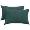 vidaXL Cuscini da Divano 2 pcs Verde scuro 60 x 40 cm Tessuto in Cords
