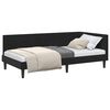 vidaXL Cornice del letto ad angolo Nero 90 cm x 200 cm Velluto
