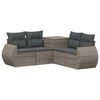 vidaXL Set di divani 5 pz Grigio e Grigio Scuro