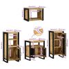 vidaXL Set di mobili per il bagno 4 pcs Legno di mango massello