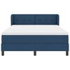 vidaXL Letto a molle con materasso Blu 140 x 190 cm Tessuto