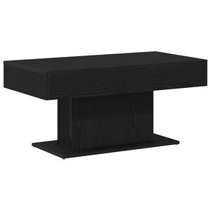vidaXL Tavolino da salotto Rovere Nero 96 x 50 x 45 cm