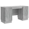 vidaXL Scrivania Grigio Sonoma 142,5 x 50 x 75 cm Legno ingegnerizzato