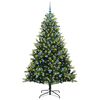 vidaXL Albero di Natale Artificiale a Cerniera con 300 LED 210 cm