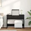 vidaXL Tavolo per Cosmetici con cassetto Rovere Nero 100 x 45 x 76 cm