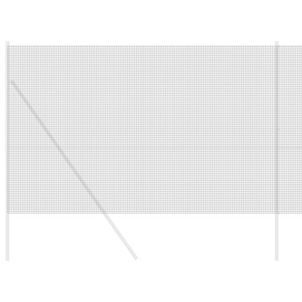 vidaXL Recinzione in Rete Saldato Grigio 1.6 x 25 m Acciaio