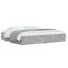 vidaXL Giroletto Cassetti Grigio Cemento 200x200 cm Legno Multistrato