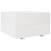 vidaXL Fioriera da Giardino Bianca 80x80x49,5cm Legno Massello di Pino