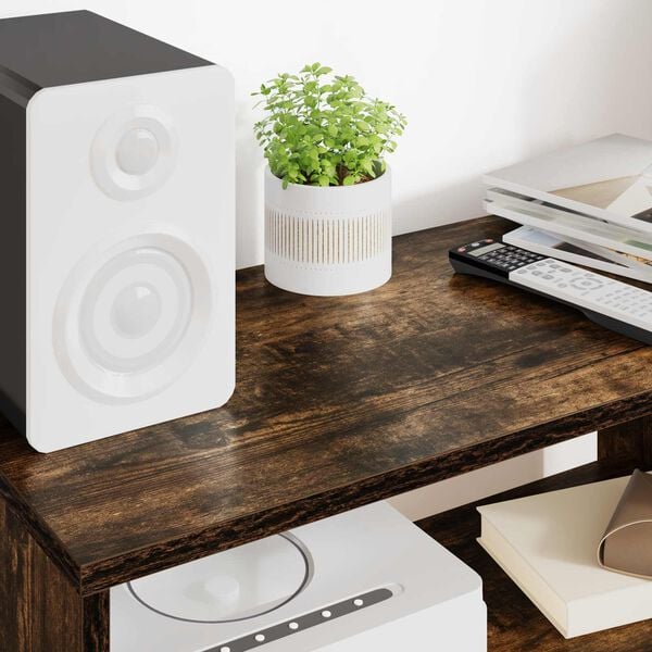 vidaXL Mobile TV Rovere fum&eacute; 60 x 30 x 40 cm Legno multistrato