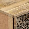 vidaXL Comodino 50x33x60 cm in Legno Massello di Mango