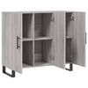 vidaXL Credenza Grigio Sonoma 90x34x80 cm in Legno Multistrato