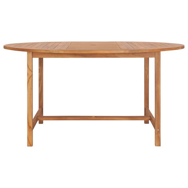 vidaXL Tavolo da Giardino 150x76 cm in Massello di Teak