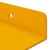 vidaXL Mensola sospesa 2 pcs Giallo senape 100 x 9 x 2,5 cm Acciaio