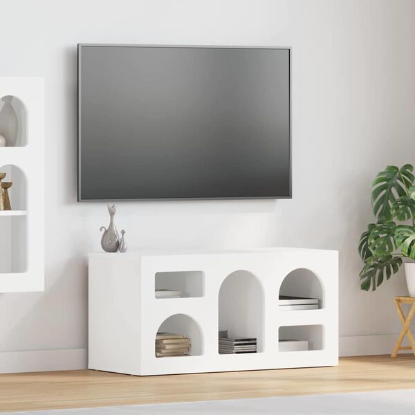 vidaXL Mobile TV Bianco 80 x 35 x 40 cm Legno multistrato