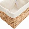 vidaXL Cesti per Stoccaggio 3 pcs Naturale 35 x 30 x 25 cm