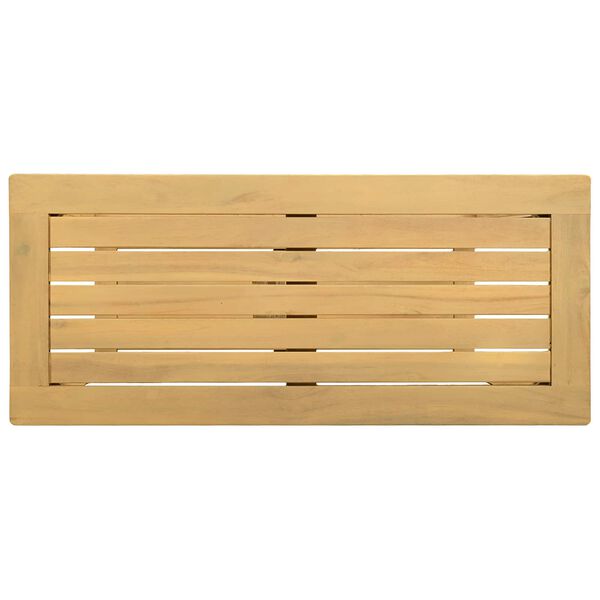 vidaXL Tavolo Consolle da Giardino 80x35x75cm Legno Massello di Acacia