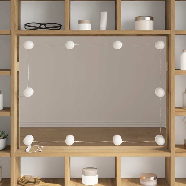 vidaXL Luci per Specchio 12 pcs Bianco 4.5 x 4.5 x 4.8 cm Plastica